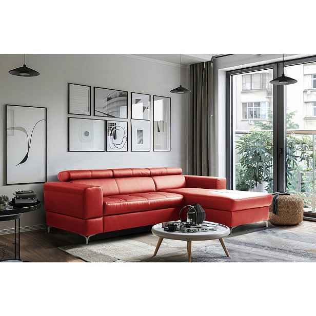 Livetastic ROHOVÁ SEDAČKA, textil, kůže, červená