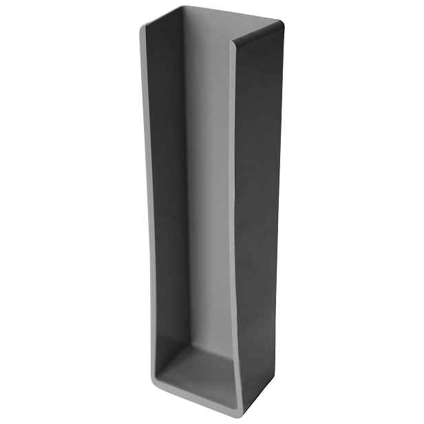 Držák stabilizační koncový PVC šedý výška 200 mm
