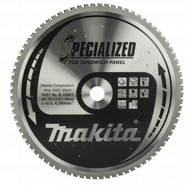 Makita Řezný Kotouč Specialized 355x30 80Z