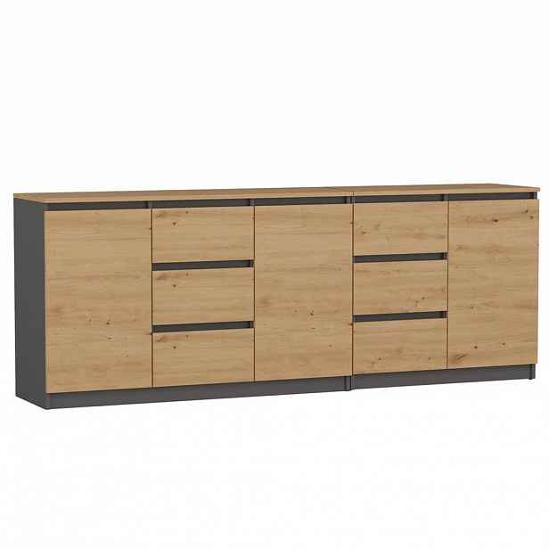 RAUMHIRSCH FURNITURE KOMODA antracitová, Artisan 200/75/40