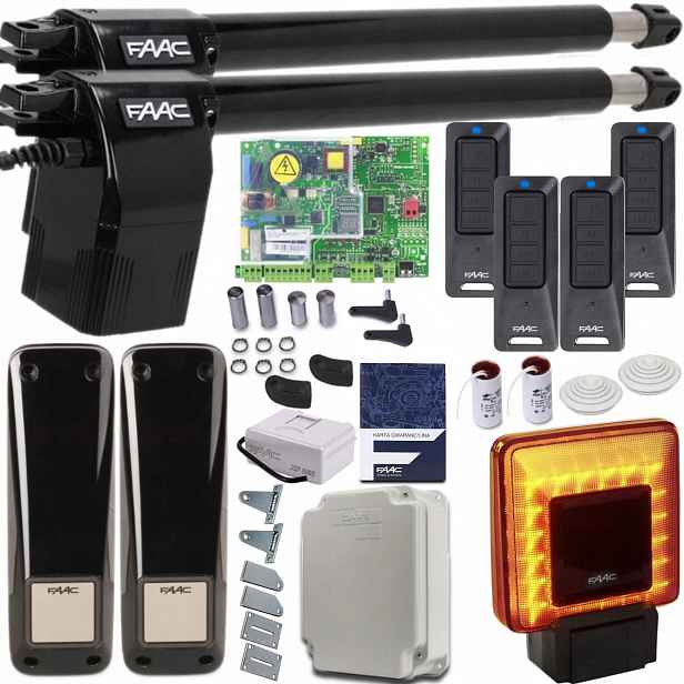 Sada Automatizace Faac Alfa 414 4xPILOT Lampa Xled