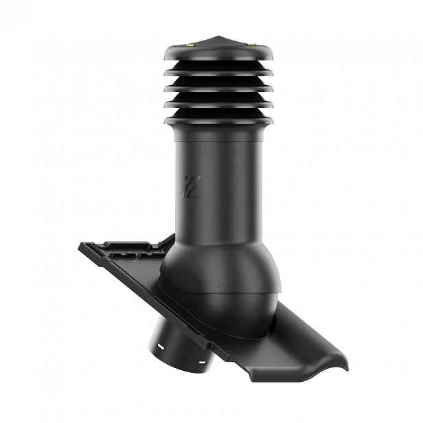 Větrací komín HiVent pro keramickou střešní krytinu Alegra 9 fi150 mm černý
