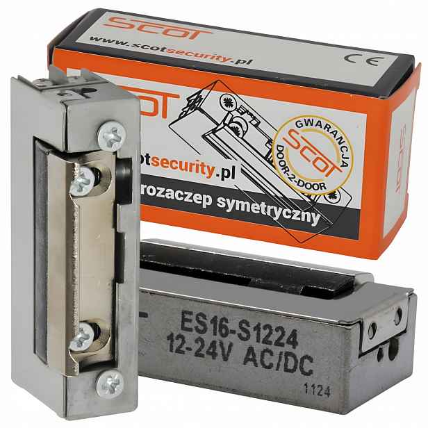 Elektrozávěs symetrický úzký Scot ES16-S1224 Nc 12-24V třída 3 4000N