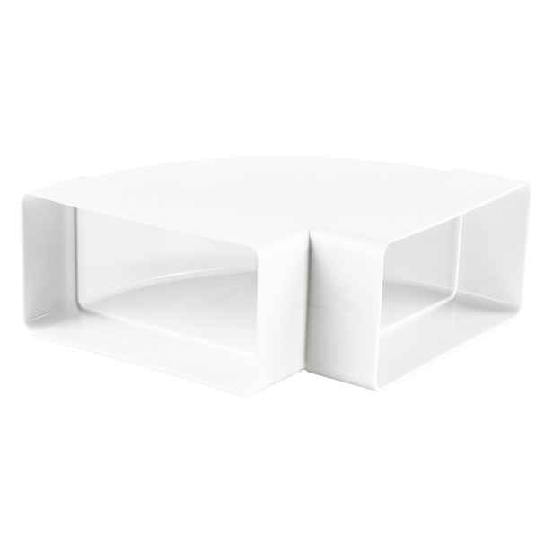 Horizontální ventilační koleno Vents 90 stupňů pro plochý kanál 120 x 60 mm