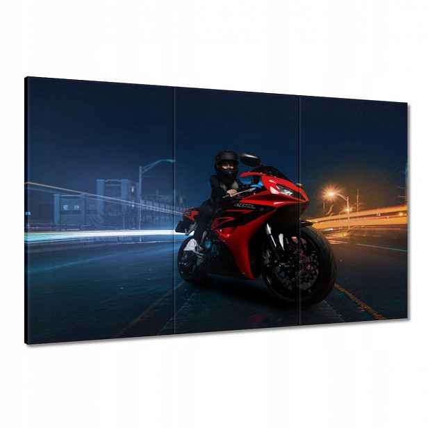 Obrazy 120x80 Červený motocyklový závodník