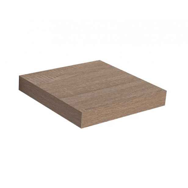 Nástěnná police Basic 25 cm, dub sonoma