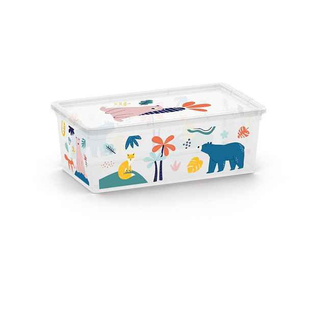 Bílý plastový dětský úložný box 34x19x12 cm C Box Style – KIS