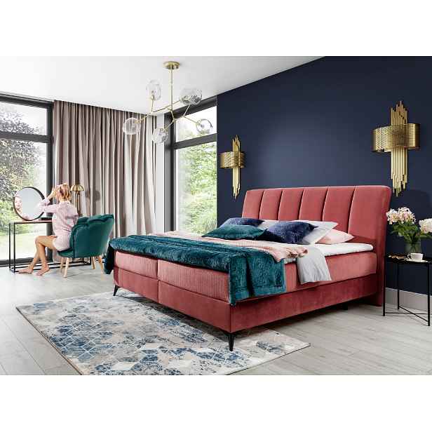 Boxspring Aderito Barva korpusu: Kronos 29, Rozměr: 160 x 200 cm