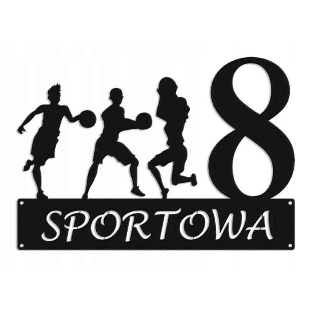Číslo Na Dům 48 cm Tabule Adresa Ocel 2 mm Grafika 5396