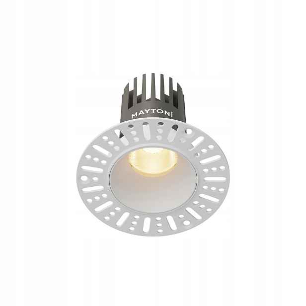 Maytoni Dip zapuštěné Led svítidlo 10W 2700K 1130lm bílé kulaté IP20