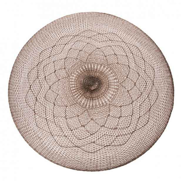 Prostírání plastové Mandala béžová, 38 cm