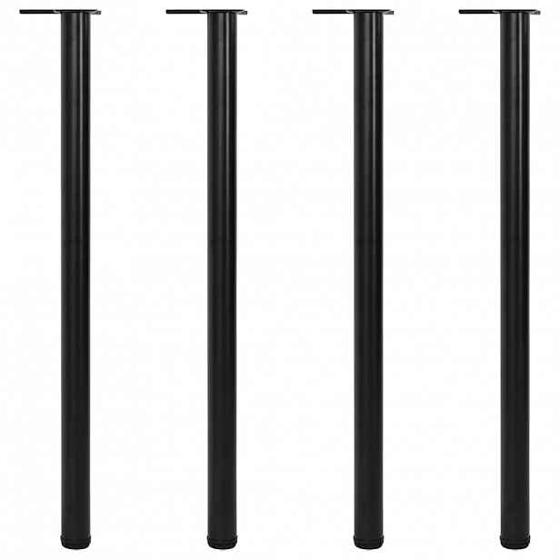 vidaXL 4 výškově nastavitelné stolové nohy 1100 mm černé