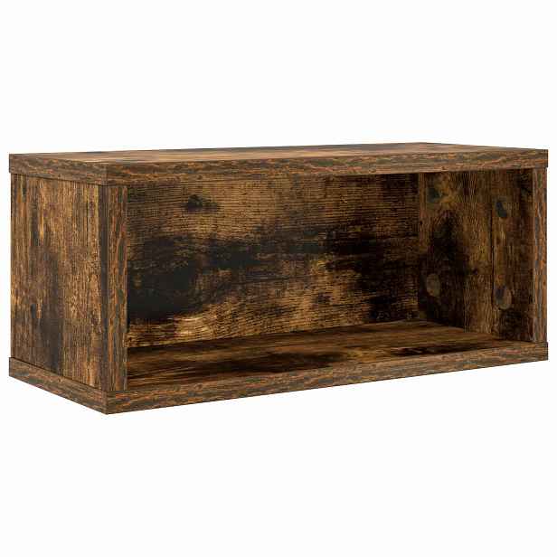 vidaXL Úložný stojan na CD Kouřový dub 40 x 17 x 17 cm