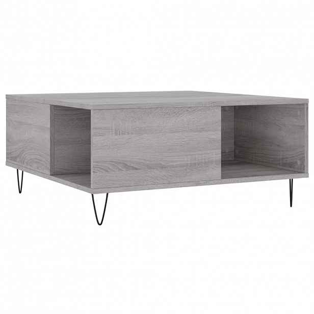 vidaXL Konferenční stolek šedý sonoma 80x80x36,5 cm kompozitní dřevo
