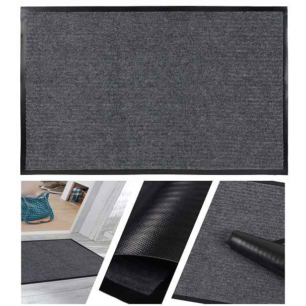 Čisticí Zóna Rohožka Před Dveře Velká Absorpční Šedá 90X150 cm