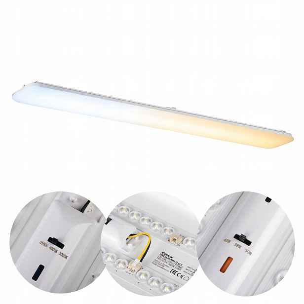 Variabilní barva a výkon stropního svítidla Lincea 120 cm 45 W Led bílá Cct Kanlux