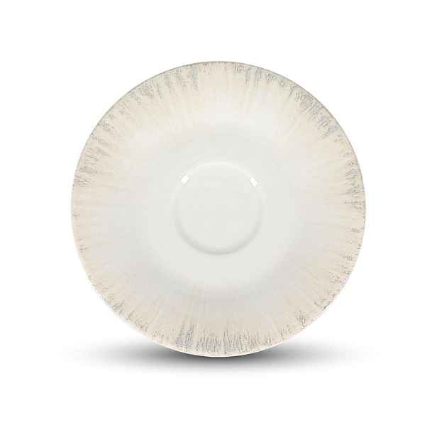 Světle šedý porcelánový podšálek ø 14 cm Nuance – BonBistro