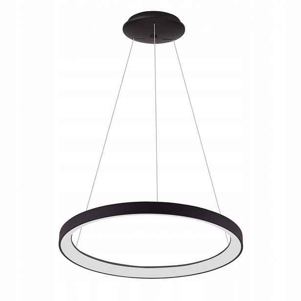 Vico, Moderní, černá závěsná Led lampa, Ring, 3000K/4000K 60W, 78 cm