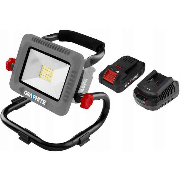 Graphite Lampa Akumulátor 4AH 58GE109 Led Energy+ 18V Li-lon Komplet