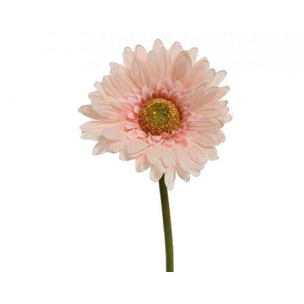 Umělá květina Gerbera 50 cm, broskvová
