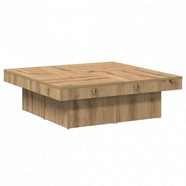 vidaXL Konferenční stolek dub artisan 90 x 90 x 28 cm kompozitní dřevo