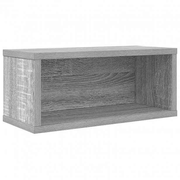 vidaXL Úložný stojan na CD Šedý Sonoma 40 x 17 x 17 cm