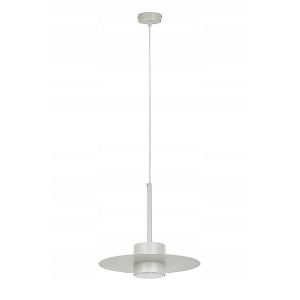 Závěsná lampa minimalistická šedá kulatá 25 cm do kuchyně jídelny Sigma
