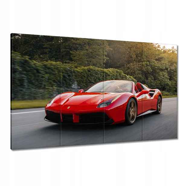 Obrazy 120x80 Červené Ferrari Cesta