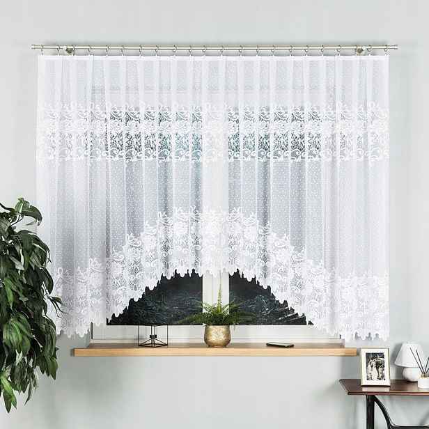 Demetria Záclona hotová 500 x 160 cm, barva bílá