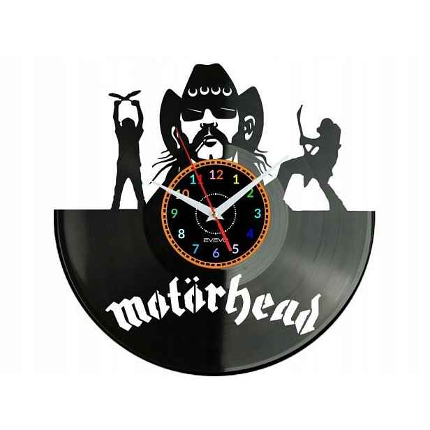 Motorhead Dárek Originální dekorace do domu Hodiny z vinylové desky