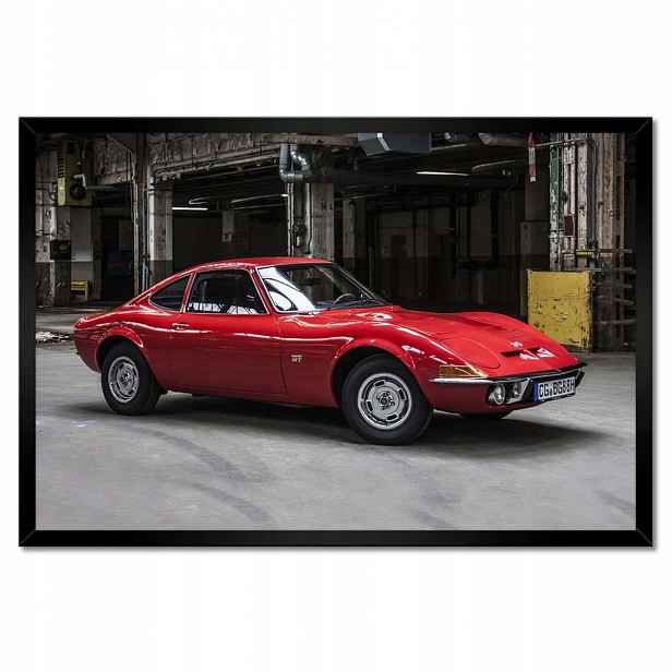 Plakáty v rámu 60x40 Červená klasika Opel Gt