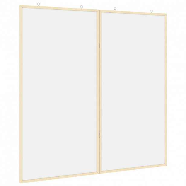 vidaXL Informační nástenka 100 x 100 x 1,4 cm Masivní borovicové dřevo