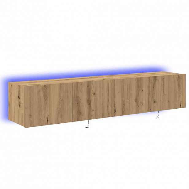 vidaXL TV wall cabinet 2 ks Artisanový dub Kompozitní dřevo