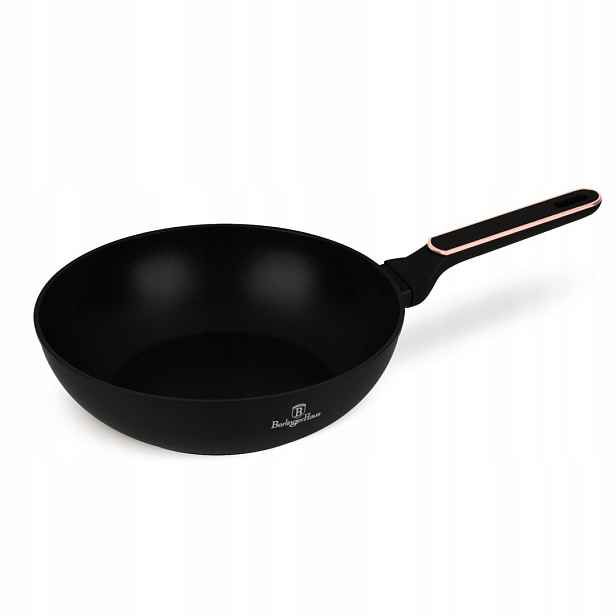 Wok pánev 28 cm Fashion FTV-0031 Matte Black-Rose Gold