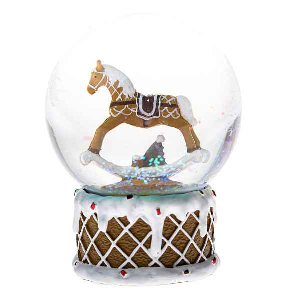 Polyresinové sněžítko (výška 10 cm) Snowy Horse – Dakls