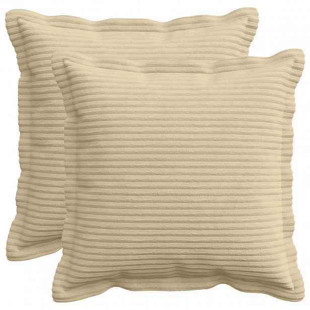 vidaXL Povlak na polštář 2 ks HOUTEN Světle zelená šedá 30 x 30 cm