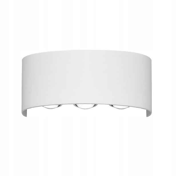 Italux Ortelo Led venkovní nástěnné svítidlo 6W IP54 Bílé Tři světelné body