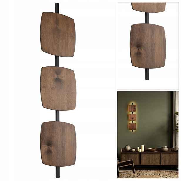 Nástěnná Led lampa Selva hnědá s přirozeným světlem v pracovně Tk Lighting