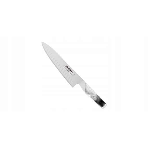 Nůž šéfkuchaře 20 cm, drážkovaný, Nový Global G-77