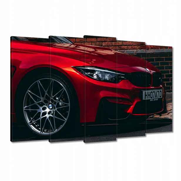 Obrazy 150x95 Červené Bmw Auto