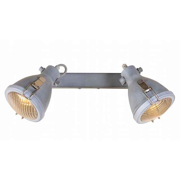 Šedá nástěnná/stropní lampa 2XE14 Crodo Candellux