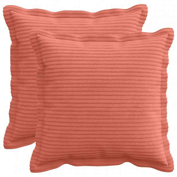 vidaXL Povlak na polštář 2 ks HOUTEN Červená oranžová 30 x 30 cm