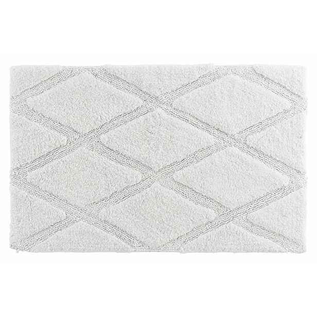 Bílá koupelnová předložka 50x80 cm Thais – douceur d'intérieur