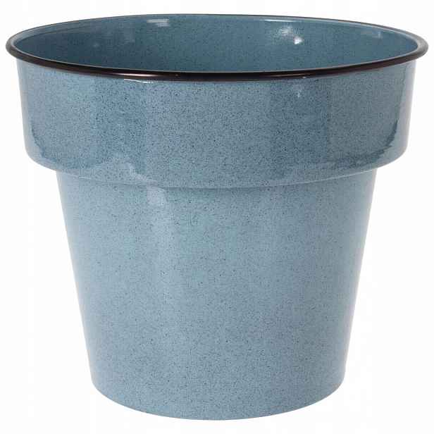 Kovová Obal Na Květináč Na Květináč Průměr 31 CM Výška 28 CM Modrá