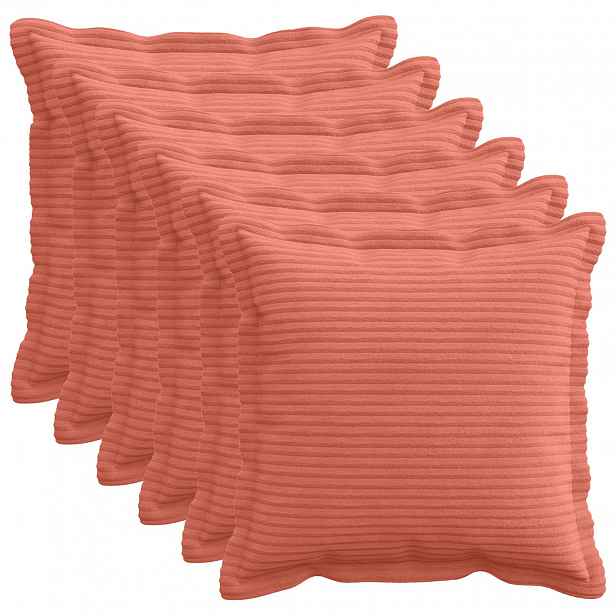 vidaXL Povlak na polštář 6 ks HOUTEN Červená oranžová 30 x 30 cm