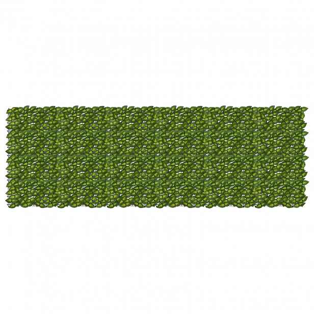 vidaXL Clona na balkon s listy Zelená a žlutá 300 x 100 cm