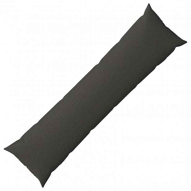 vidaXL Polštář s polštářem HEERLEN Tmavě šedá 40 x 145 cm Textil