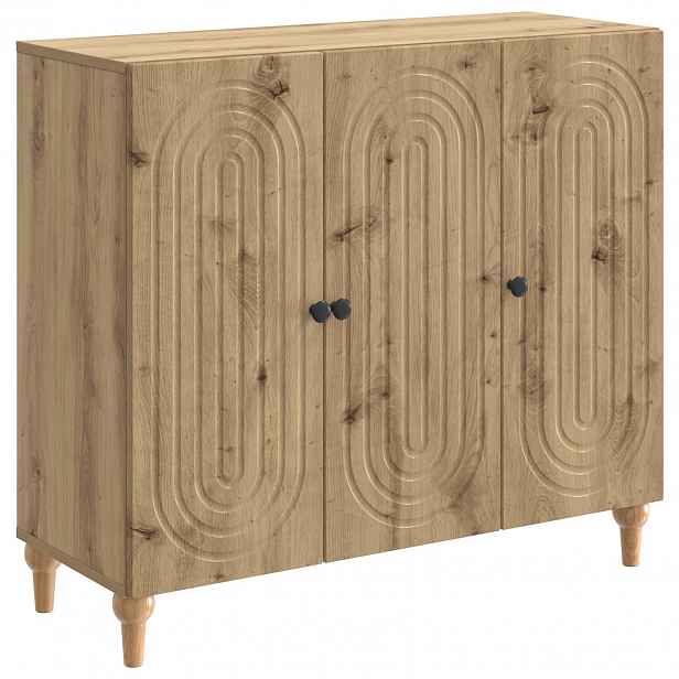 vidaXL Servírovací skříň Dub artisan 89 x 34,5 x 80 cm