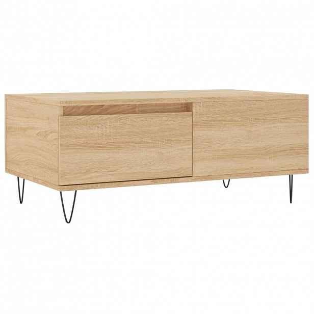 vidaXL Konferenční stolek dub sonoma 90x50x36,5 cm kompozitní dřevo