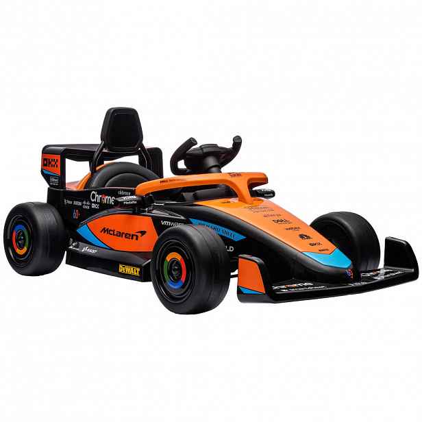 AIYAPLAY DĚTSKÉ elektrické auto, 12V dětské vozidlo s 2,4G dálkovým ovládáním, MP3 USB, oranžové